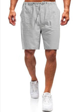 Load image into Gallery viewer, Alexei - Heren linnen grote maat tassenshort