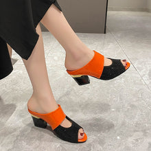 Load image into Gallery viewer, SoleMate - Peep Toe Pantoletten Sandalen