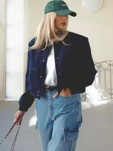 Load image into Gallery viewer, StyleLuxe - Schwarze PU-Leder-Herbstjacken