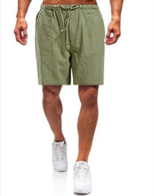 Load image into Gallery viewer, Alexei - Heren linnen grote maat tassenshort