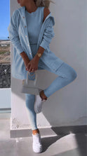 Load image into Gallery viewer, Barbara - Elegante Vest met Capuchon Sweatshirt Set