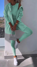 Load image into Gallery viewer, Barbara - Elegante Vest met Capuchon Sweatshirt Set
