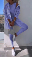 Load image into Gallery viewer, Barbara - Elegante Vest met Capuchon Sweatshirt Set