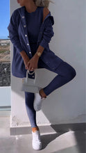 Load image into Gallery viewer, Barbara - Elegante Vest met Capuchon Sweatshirt Set
