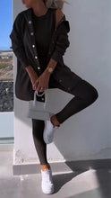 Load image into Gallery viewer, Barbara - Elegante Vest met Capuchon Sweatshirt Set