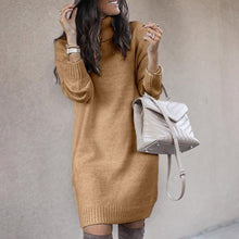 Load image into Gallery viewer, WarmTurtle - Warmes knielanges Strickkleid