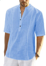 Load image into Gallery viewer, Angelo - Linnen Comfortabele Casual Overhemden