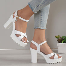 Load image into Gallery viewer, SlopeGlow - Schnallen Plateausandalen