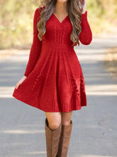 Load image into Gallery viewer, TrendyChic - Kleid aus Wolle für den Frühling