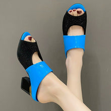 Load image into Gallery viewer, SoleMate - Peep Toe Pantoletten Sandalen