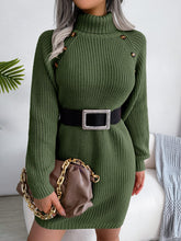 Load image into Gallery viewer, ButtonChic - Langärmeliges Kleid Style
