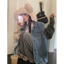 Load image into Gallery viewer, CozyAura - Streetwear Denim-Herbstjacken