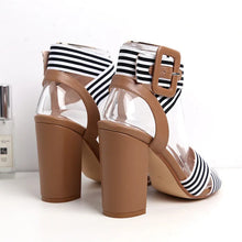 Load image into Gallery viewer, StripeChic - Gestreifte Stiletto High Heels