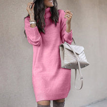 Load image into Gallery viewer, WarmTurtle - Warmes knielanges Strickkleid