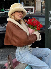 Load image into Gallery viewer, Zephora: Kunstpelzkragen-Herbstjacke
