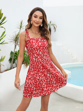Load image into Gallery viewer, TieBeach - Schulterfreies Strand-Minikleid