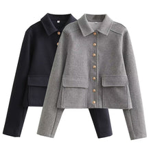 Load image into Gallery viewer, Lumina: Warme Herbstjacke mit Reißverschluss