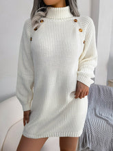 Load image into Gallery viewer, ButtonChic - Langärmeliges Kleid Style