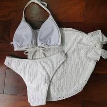 Load image into Gallery viewer, Florence - Dreiteiliges Bikini-Netz-Abdeckrock-Set
