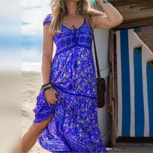 Load image into Gallery viewer, Urania - Bloemige boho zonnejurk