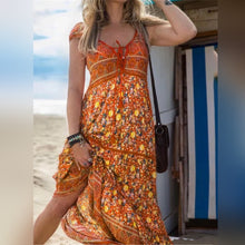 Load image into Gallery viewer, Urania - Bloemige boho zonnejurk