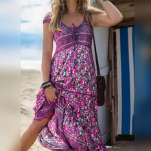 Load image into Gallery viewer, Urania - Bloemige boho zonnejurk