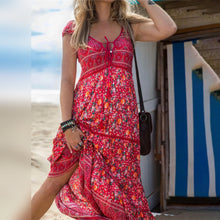 Load image into Gallery viewer, Urania - Bloemige boho zonnejurk