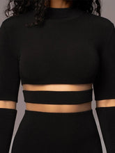 Load image into Gallery viewer, Blanche - Elegante Zwarte Midi Jurk