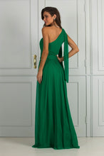 Load image into Gallery viewer, Shinnign - Grünes Satin Maxi Partykleid