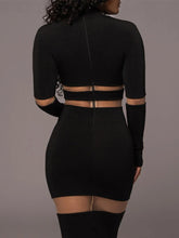 Load image into Gallery viewer, Blanche - Elegante Zwarte Midi Jurk