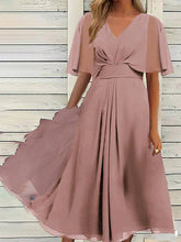 Load image into Gallery viewer, Honora - Elegantes Kleid mit kurzen Ärmeln