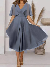 Load image into Gallery viewer, Honora - Elegantes Kleid mit kurzen Ärmeln