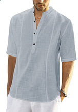 Load image into Gallery viewer, Angelo - Linnen Comfortabele Casual Overhemden