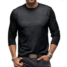 Load image into Gallery viewer, Hadrien - Katoenen T-shirt met lange mouwen voor heren