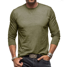 Load image into Gallery viewer, Hadrien - Katoenen T-shirt met lange mouwen voor heren