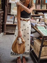 Load image into Gallery viewer, Birdie - geborduurde rechte vintage broek