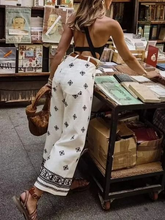 Load image into Gallery viewer, Birdie - geborduurde rechte vintage broek