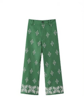 Load image into Gallery viewer, Birdie - geborduurde rechte vintage broek