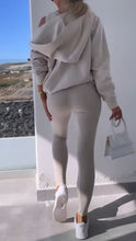 Load image into Gallery viewer, Barbara - Elegante Vest met Capuchon Sweatshirt Set