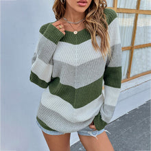Load image into Gallery viewer, ColorBlock - Pullover mit Rundhalsausschnitt und Farbblock
