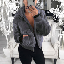 Load image into Gallery viewer, Gemütlich - Teddy-Fleece-Pelzjacke