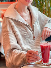 Load image into Gallery viewer, OversizeZip - Schicker Kragen-Reißverschluss-Pullover