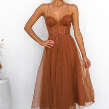 Load image into Gallery viewer, Galya - Modernes Prinzessin Chiffon Hosenträger Party Maxikleid