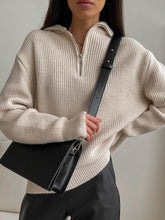 Load image into Gallery viewer, GreenBlueZip - Stylischer Coltrui Zipper Pullover
