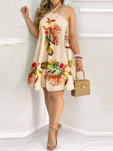 Load image into Gallery viewer, Tropical - Rückenfreies Sommer-Minikleid