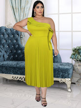 Load image into Gallery viewer, ONTINVA - Gerafftes Kleid mit hoher Taille