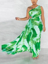 Load image into Gallery viewer, Asymmetrical - Tie-Dye Ärmelloses Kleid