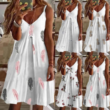 Load image into Gallery viewer, Simplicity - Weißes schmales Kleid mit V-Ausschnitt