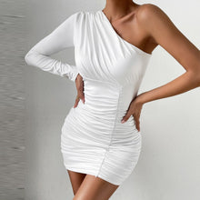 Load image into Gallery viewer, Fairyshely - Kleid mit gerafften Ärmeln