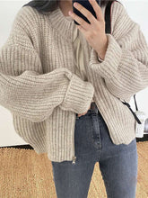 Load image into Gallery viewer, HarajukuZip - Abgeschnittener Harajuku-Strickpullover